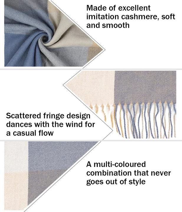 Produktbild Only-Bags.Store Schals Schals Plaid Poncho Soft High Quality Winter gestrickt Schal mit Quasten