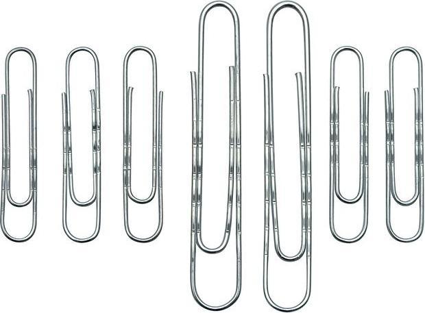 Actual product image Wedo File clips 50mm corrugated galvanised PU=100 pieces (100 x)