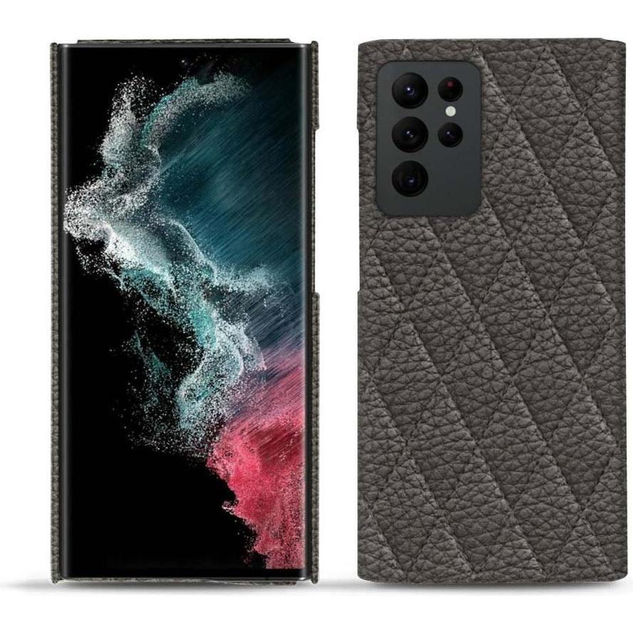 Noreve Lederschutzhülle (Samsung Galaxy S22 Ultra), Smartphone Hülle, Grau