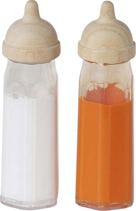 Image du produit Vertbaudet Lot de 2 biberons de poupée en bois FSC®.