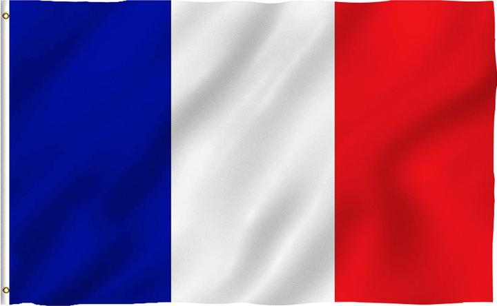 Produktbild Lobwerk Frankreich France Flagge mit Ösen Fahne 150x90 Metalösen Wetterfest Fahnenmast (90 x 150 cm)