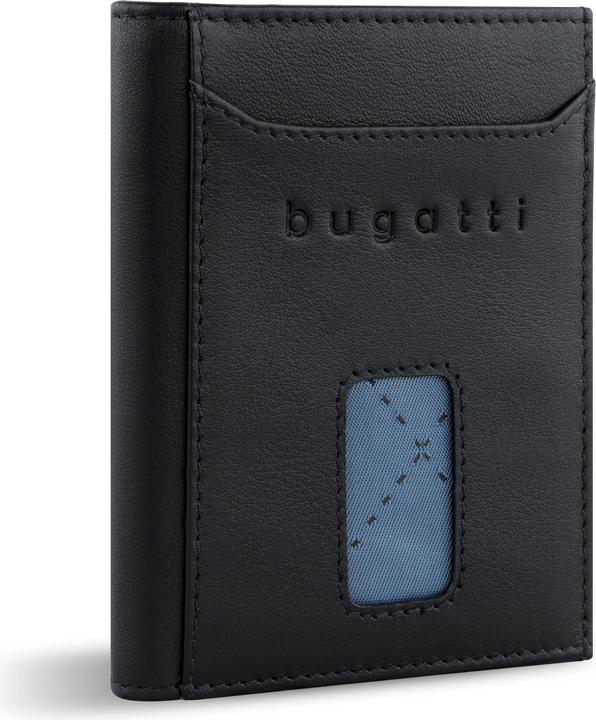 Actual product image Bugatti Secure Slim - RFID credit card holder with Viennese coin pocket Nappa