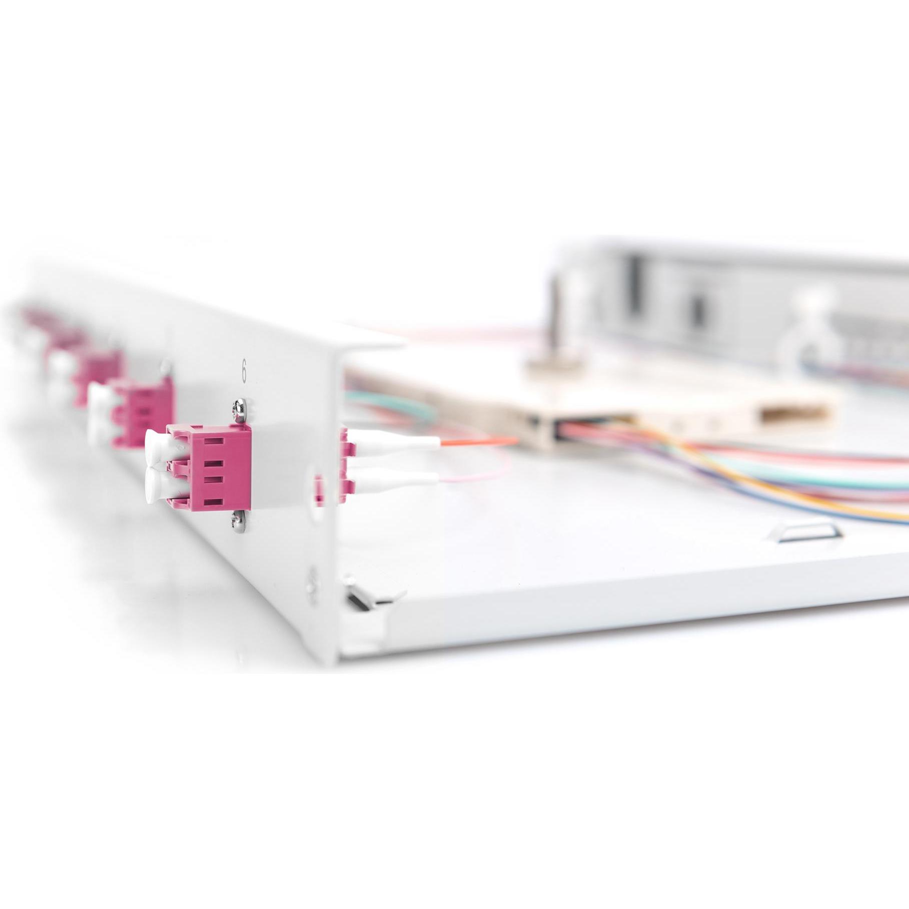 Thumbnail - Digitus Ausziehbare Glasfaser - Spleissbox 1U Equipped 6x LC duplex inkl. M 25 Schraube Spleisskassette F..., Server Zub...