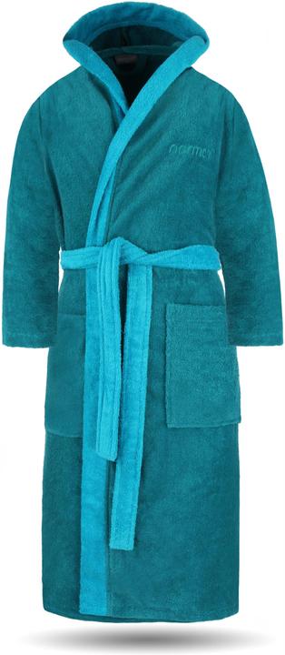 Produktbild Normani Damen Baumwoll-Bademantel mit Frottee, zweifarbig - OEKO-TEX® 100 - 8783 (XL)