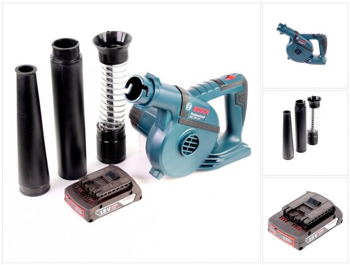 Produktbild Bosch Professional Bosch GBL 18 V-120 Akku Gebläse Laubbläser mit 1 x Bosch GBA 18 V 2,0 Ah Akku (Akkubetrieb, Werkstattgebläse)