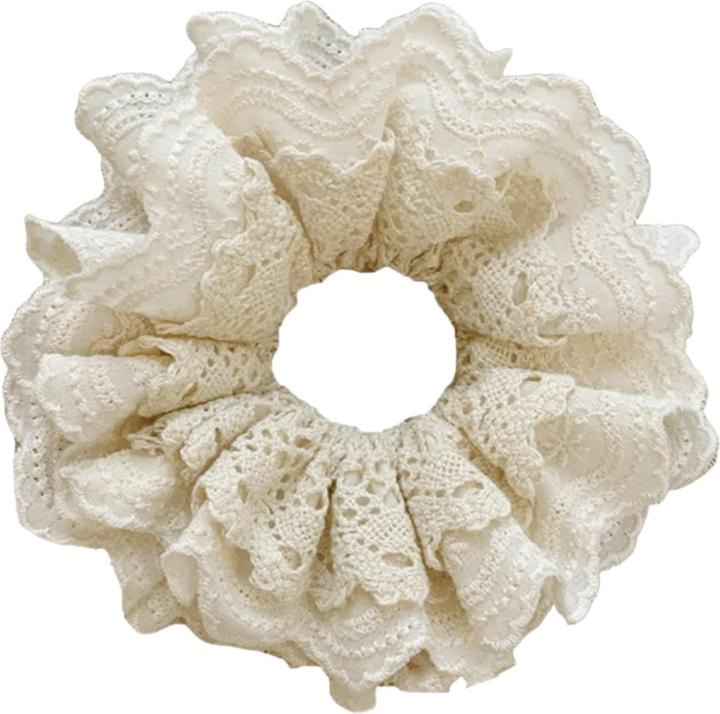 Immagine prodotto Avizar Scrunchie Bestickte Spitze Rosemarie (Elastico per capelli)