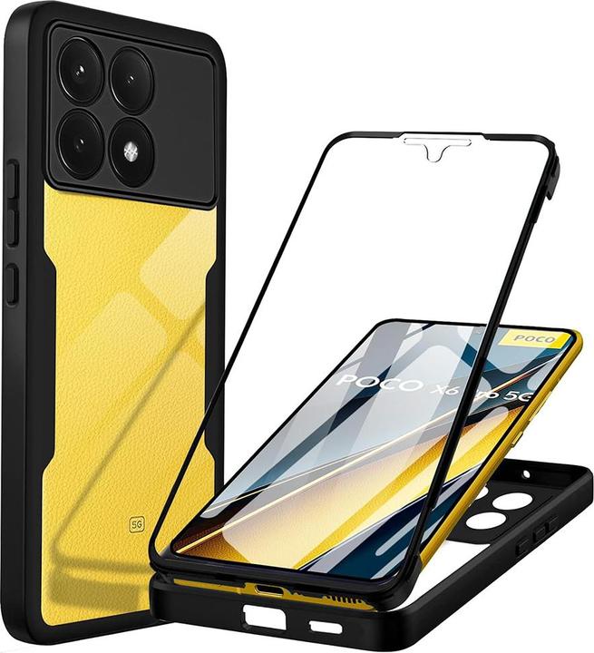 Produktbild Techsuit - ColorVerse 360 Series + Screen Protector - Xiaomi Poco X6 Pro - Black (Xiaomi Poco X6 Pro)
