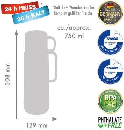 Immagine prodotto Travel termosas Series 40 0,75 l Balta ir geltona (0.75 l)