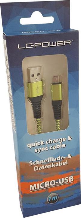 Immagine prodotto LC-Power LC Cavo USB di alimentazione da USB (M) a Micro USB tipo B (M) (1 m, USB 2.0)
