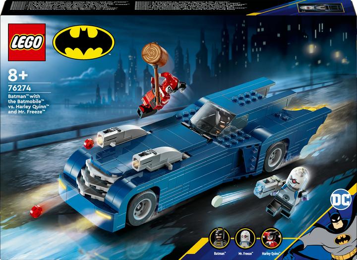 Actual product image LEGO Batman in the Batmobile vs. Harley Quinn and Mr Freeze (76274)