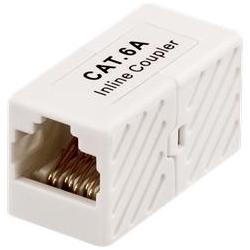Deltaco coupler CAT6a UTP unshielded female-female white, Netzwerkkabel