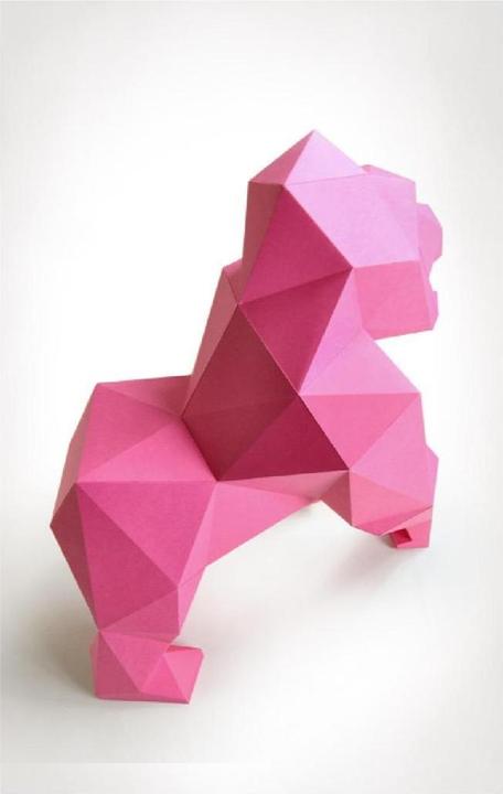 Actual product image Liebesreh GORILLA PINK - Craft kit - Gorilla, pink