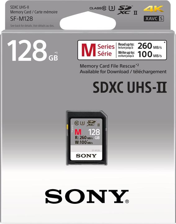 Productafbeelding Sony SF-M Stoer (128 GB, SDXC, U3, UHS-II)
