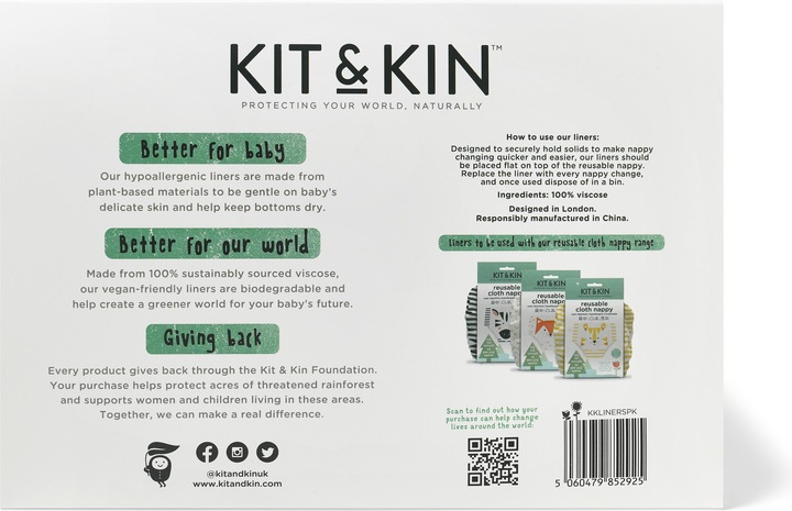 Actual product image Kit & Kin Liners (One size, 100 Piece)