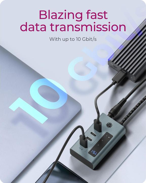 Actual product image Icy Box IB-HUB1454-C31 (USB-C, 4 ports)