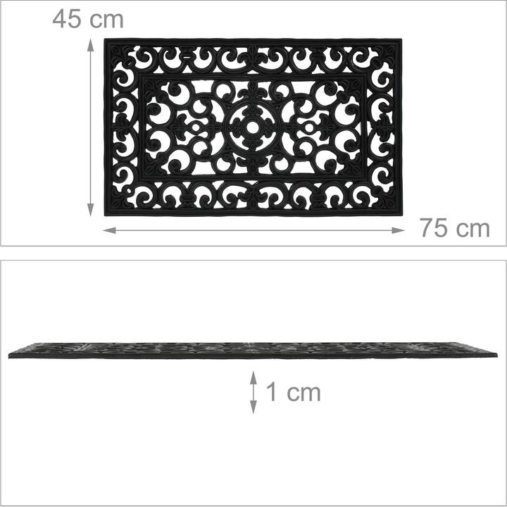 Immagine prodotto Relaxdays Tappeto-gomma esterno (75 x 45 x 1 cm)