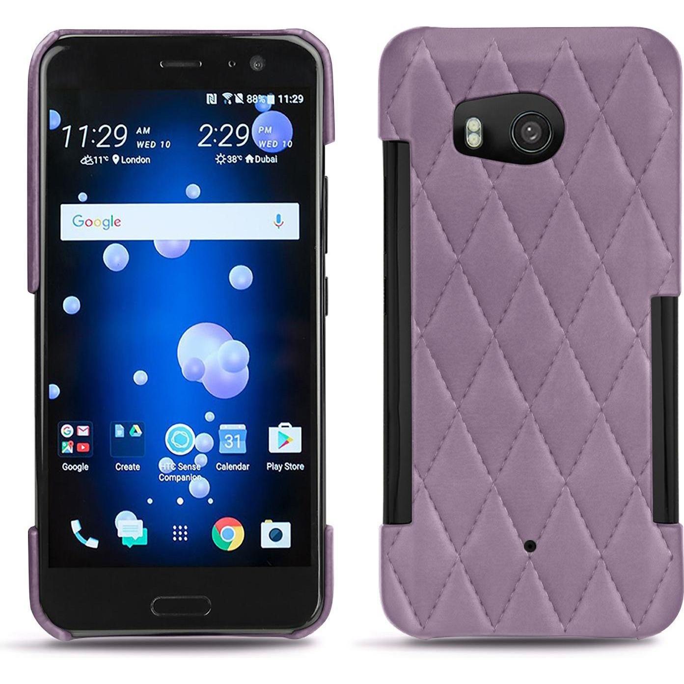 Thumbnail - Noreve Lederschutzhülle (HTC U11), Smartphone Hülle, Violett