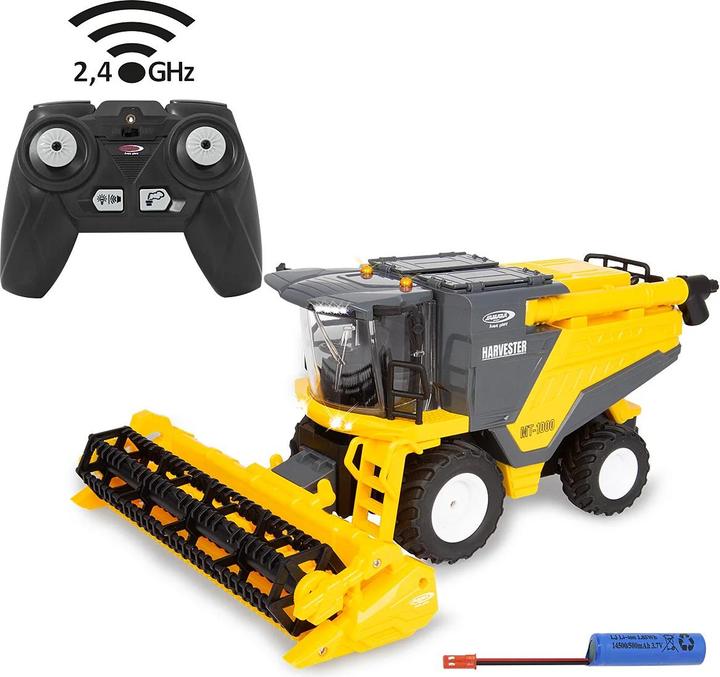 Actual product image Jamara MT-1000 combine harvester 1:24 2.4GHz wheat and maize with smoke and play grain
