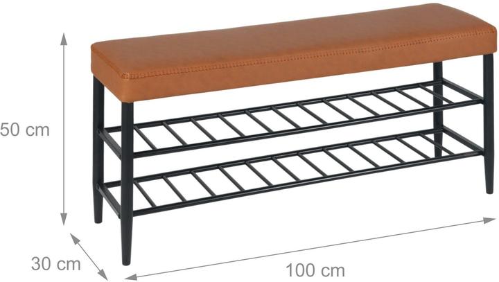 Image du produit Relaxdays Schuhbank (100 x 30 x 50 cm)