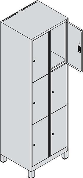 Actual product image C+P Classic PLUS locker cabinet (60 x 50 x 195 cm)