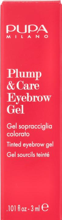 Immagine prodotto Pupa Milano Plump & Care Eyebrow Gel 002 Brown 3 ml (Brown)