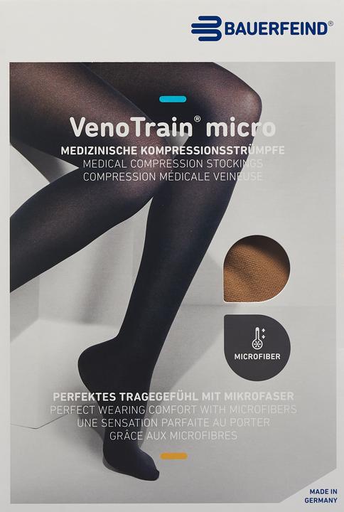 Image du produit Veno Train MICRO A-G KKL2 M normal/short offene Fussspitze caramel Haftband Noppen (M)
