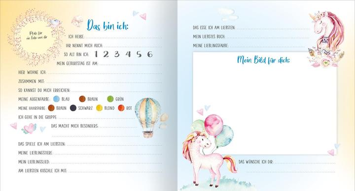 Produktbild Freundebuch Einhörner Aquarell (Deutsch, 2022)