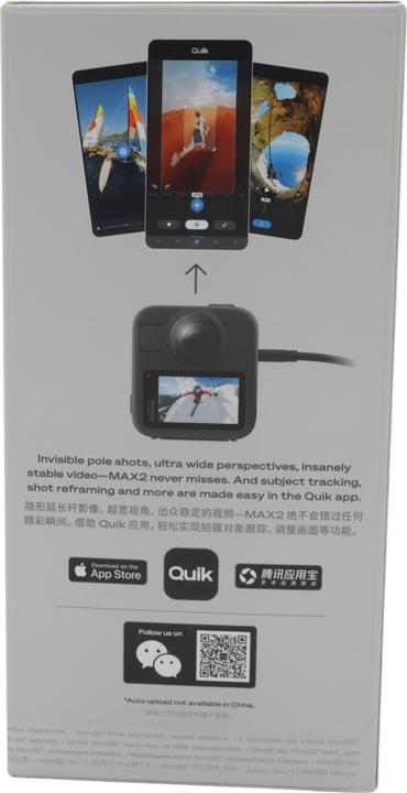 Image du produit GoPro Max2 (30p, GPS, Bluetooth, WiFi)