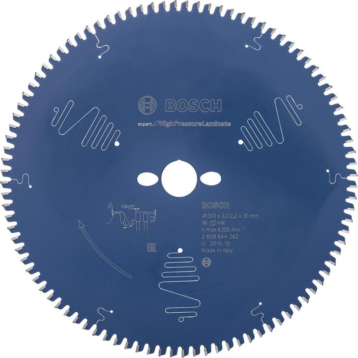 Actual product image Bosch Professional Zubehör Circular saw blade Expert for High Pressure Laminate, 300 x 30 x 3.2 mm, 96