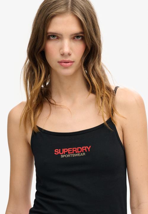 Produktbild Superdry Figurbetontes Sportswear Trägertop mit Logo (10XL)