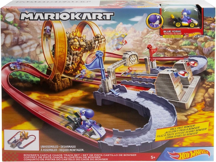 Produktbild Hot Wheels Heisse Räder Mario Kart Bowsers Castle Chaos Spielset