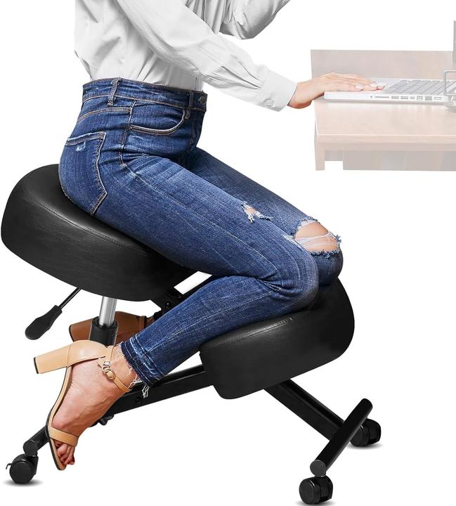 Image du produit Himimi Siège ergonomique à genoux réglable pour correction posturale à domicile et bureau