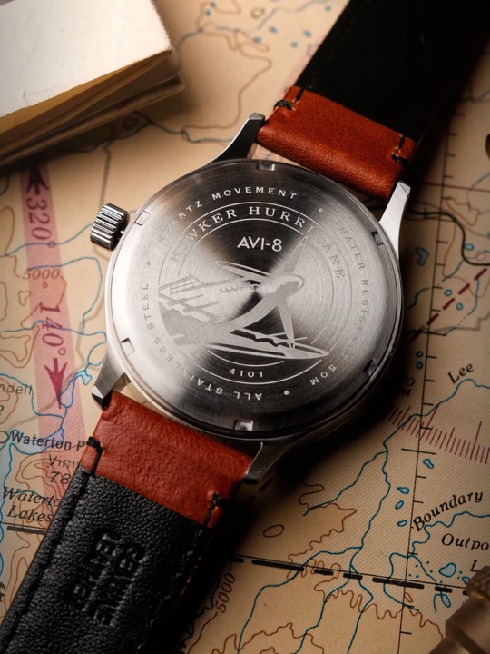 Image du produit AVI-8 AV-4101-0C Hawker Hurricane McKellar Dual Time (Montre pilote)