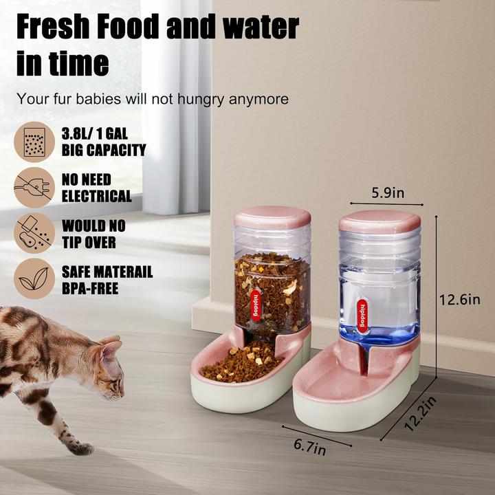 Image du produit Hipidog Distributeur automatique de nourriture et d'eau (3.80 l)