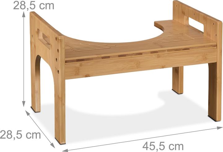Actual product image Relaxdays Toilet stool