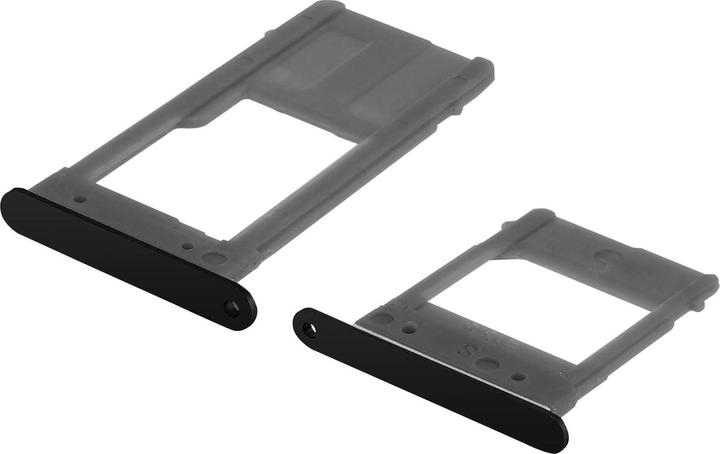 Actual product image Avizar SIM card holder + micro SD card holder black for Samsung Galaxy A5 2017 (SIM holder)
