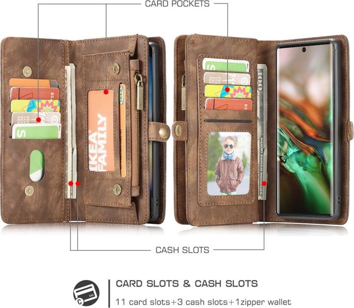 Image du produit Caseme Samsung Galaxy Note10 Housse en cuir véritable Portefeuille Cartes (Samsung Galaxy Note 10)