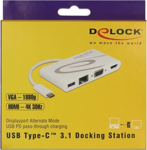 Immagine prodotto Delock Docking station USB tipo C 3.1 (USB-C, 5 porte)