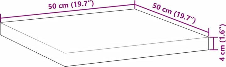 Actual product image vidaXL Tischplatte (50 x 50 cm)