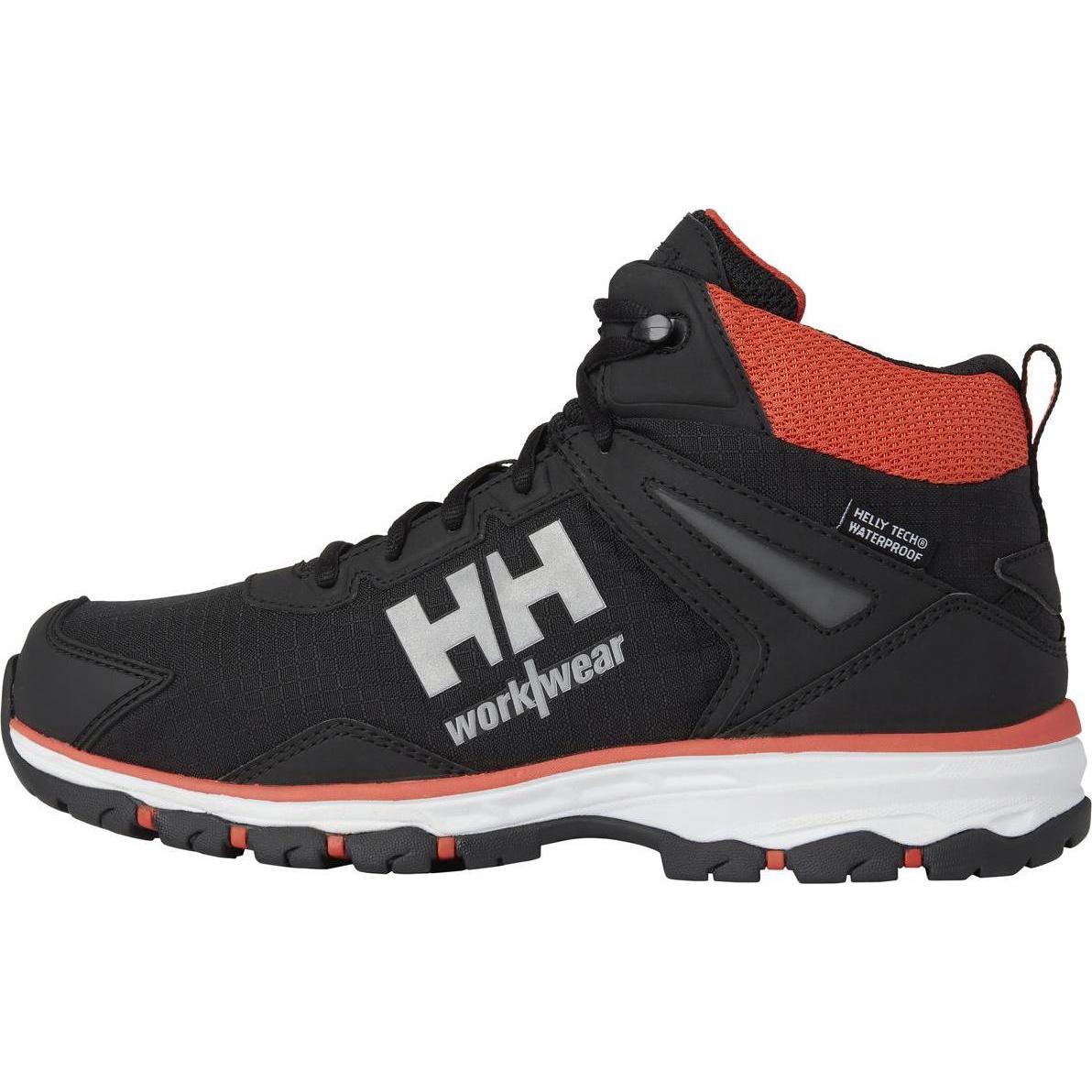 Helly Hansen Workwear, Sicherheitsschuhe, Batai HELLY HANSEN Chelsea EVO 2 MID O2 HT, juodi/oranžiniai 45 (45)