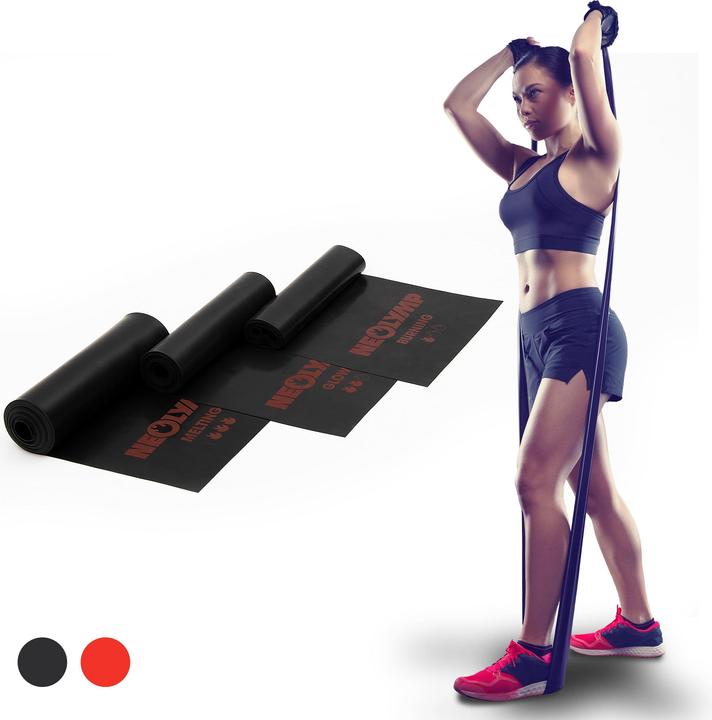 Image du produit Neolymp Bandes de fitness longues, set de 5 (1.03 m, Fort, Moyen, Léger)