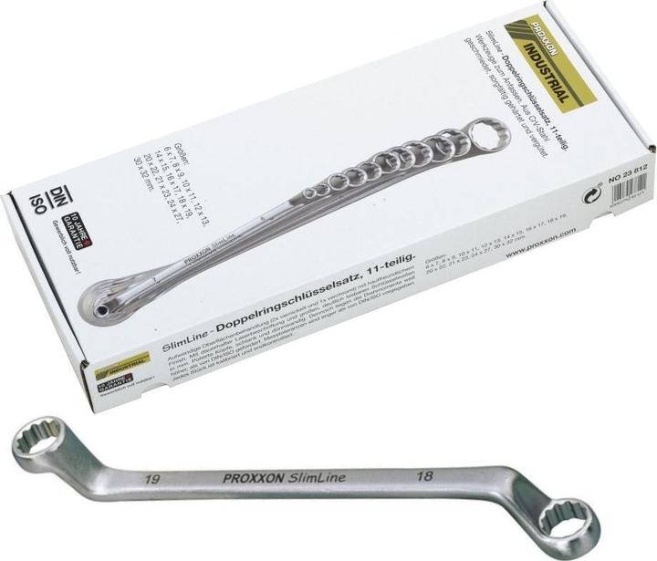 Actual product image Proxxon SlimLine double ring spanner set