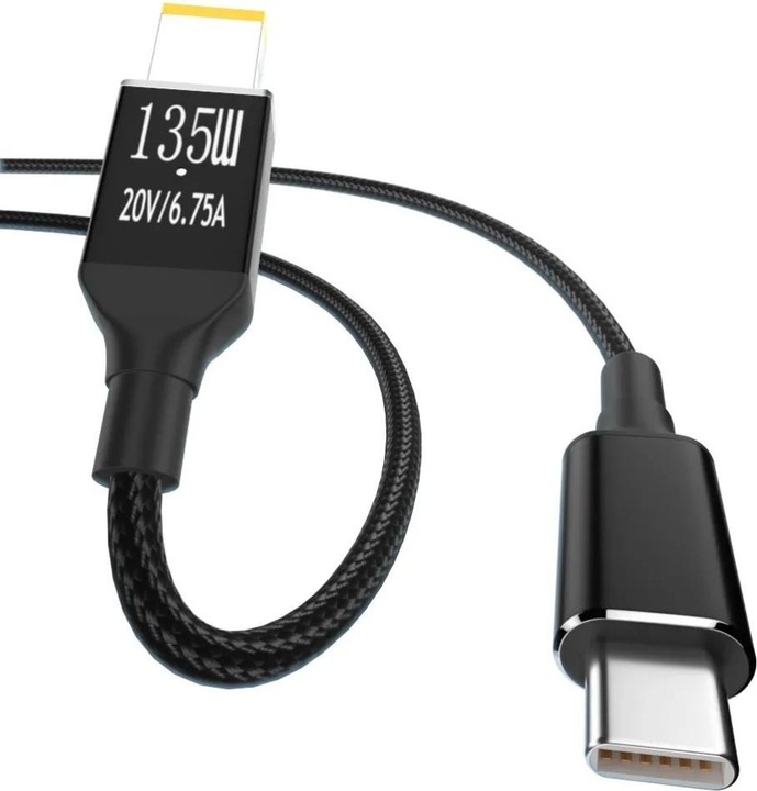 Produktbild PowerGuard USB-C Lenovo Notebook PD Fast Charge 2m (Lenovo Square 10.5 x 4.2mm) 135W (135 W)