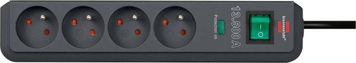 Image du produit Brennenstuhl 1153904314 power extension 4 AC outlet(s) Indoor Anthracite (4 x, 1.50 m)