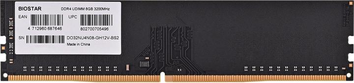 Actual product image Biostar Pamięć DDR4 8GB 3200MHz DO32NU4N08 (1 x 8GB, 3200 MHz, DDR4-RAM, DIMM)