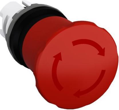 Actual product image ABB E Stop Compact 40mm Red Mush Twist