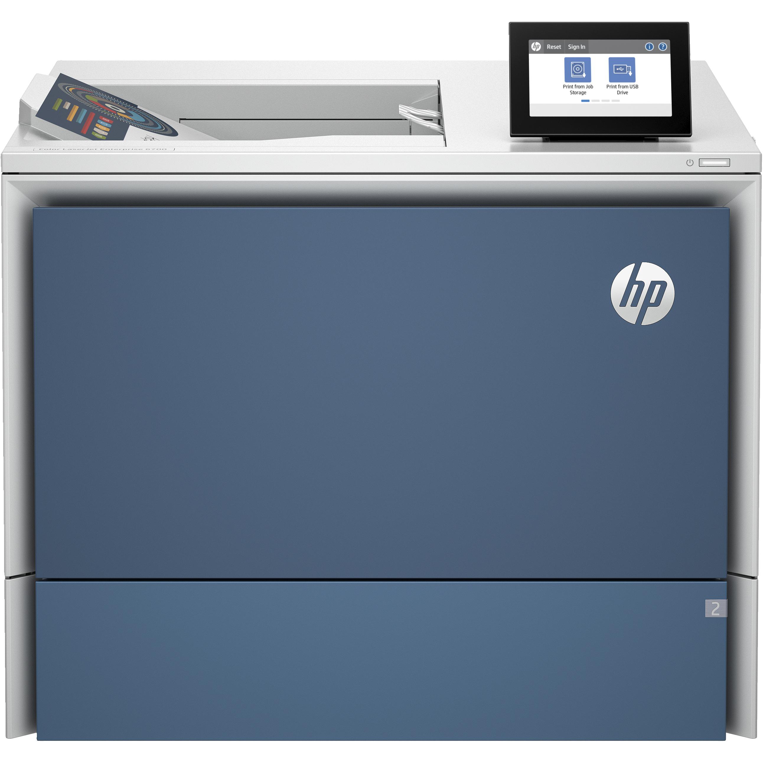HP COLOR LASERJET ENT 6701DN (Laser, Farbe), Drucker, Violett, Gelb, Blau, Schwarz