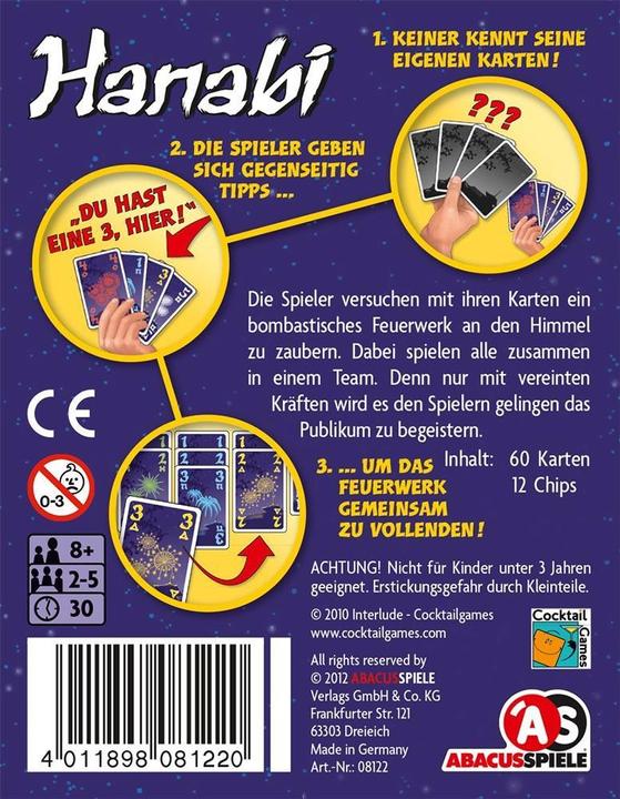 Actual product image Abacus Hanabi (German)