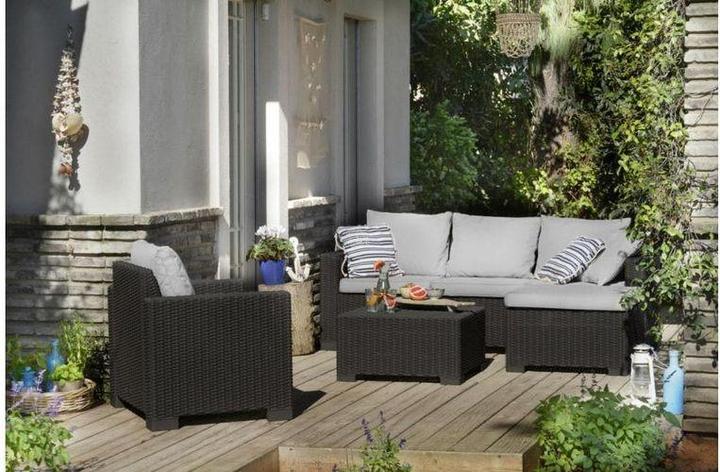 Produktbild Allibert Loungeset Moorea anthrazit, Material: Polypropylen (PP), Set