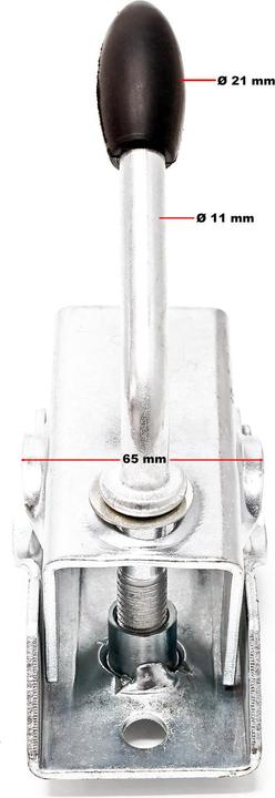 Image du produit Wiltec Abstellstütze mit Klemmschelle 700mm Anhänger Stützen Abstellstützen